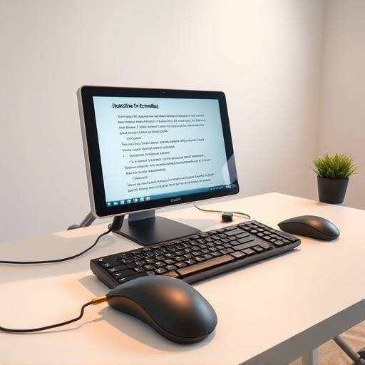 Exemplos de tecnologias de assistência, incluindo um leitor de ecrã, um teclado adaptado e um rato ergonómico.