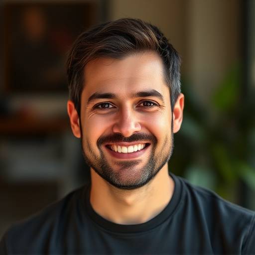 Retrato de João Silva, Editor de Vídeo Sénior, com um sorriso profissional.